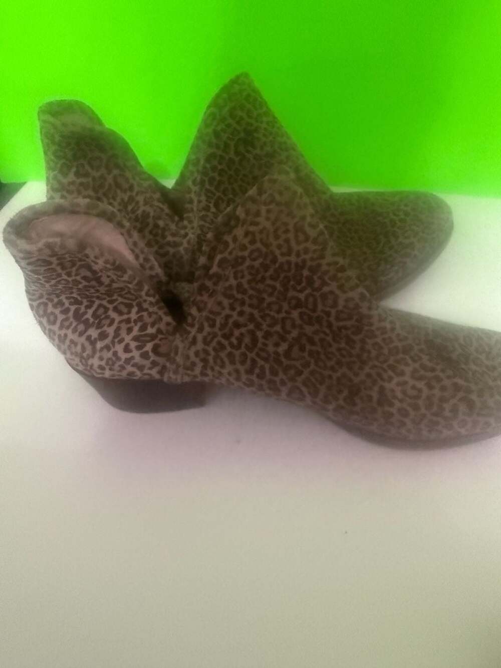 Lucky Brand Women's Leopard Print Suede Ankle Booties - Picture 2 of 5